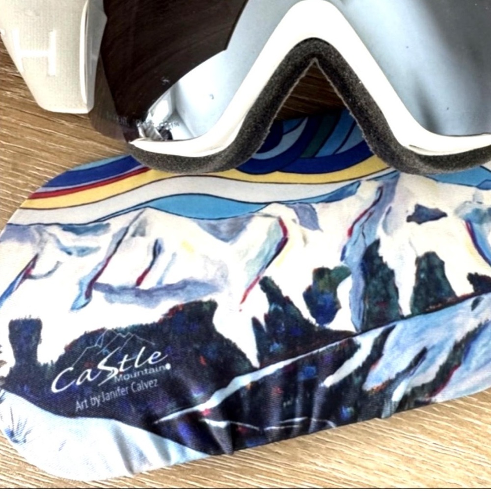 Gogglesoc 🇨🇦 The Original Goggle Cover – Castle Mountain x Janifer Calvez Art